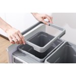 MD40-18GR Double Waste Bins with Soft Closing